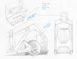 OGIO SLED R&D line drawing