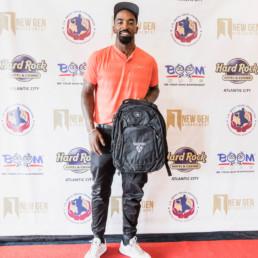 JR Smith with OGIO Backpack at 12th Annual JR Smith Charity Event.